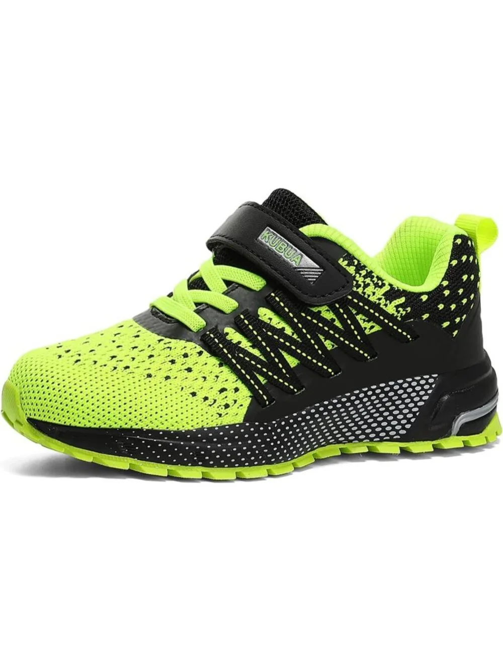 Kids Boys Girls Black Green Breathable Non Slip Tennis Running Sneakers Shoes